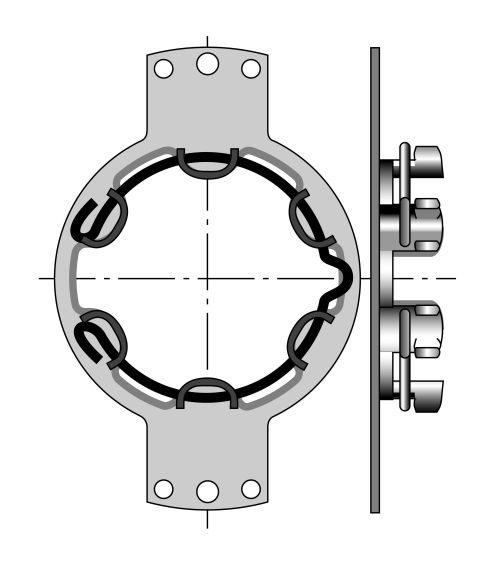 SUPPORT MOTEUR DIAMETRE 50