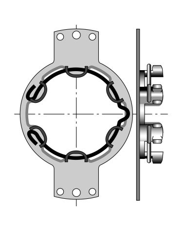 SUPPORT MOTEUR DIAMETRE 50